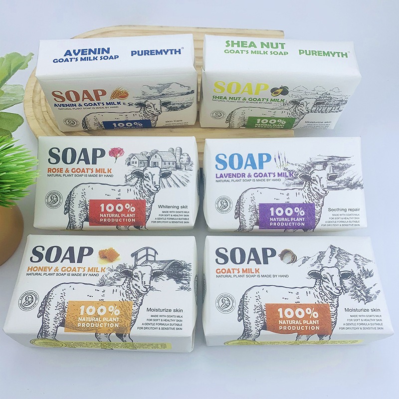 Home One Bathroom - 1PC 天然手作りヤギミルク石鹸洗顔バスお土産石鹸結婚式製品ホームバスルーム製品