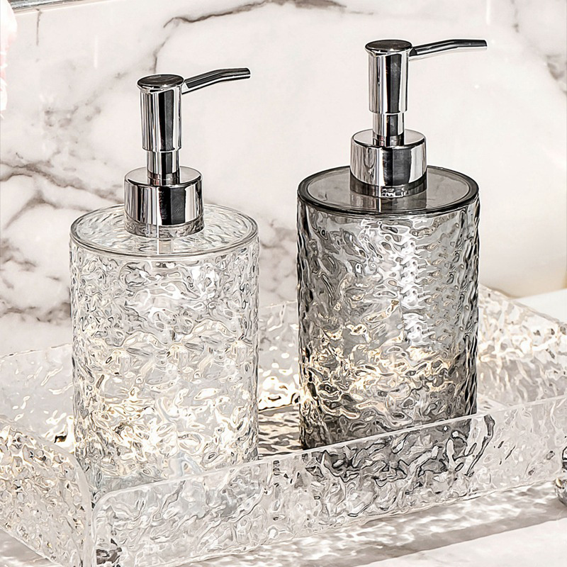 Home Bathroom Soap Dispenser - 詰め替え可能なソープディスペンサーボトル、手洗い用、食器用液体ディスペンサー、キッチン・バスルーム用カウンタートップソープ容器、ソープボトル