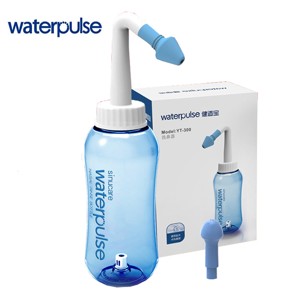 Home Bathroom Cleaning Machine - 300 ミリリットル 500 ミリリットル鼻洗浄器リンスボトル Waterpulse 鼻洗浄クリーナー