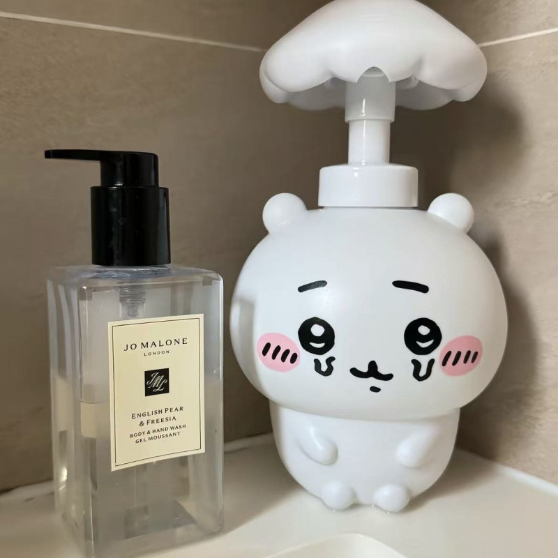 Home Bathroom Supplies - ちいかわボトル かわいいきのこ型ハンドサニタイザーボトル 浴室装飾 韓国風アニメ 友達への結婚祝い
