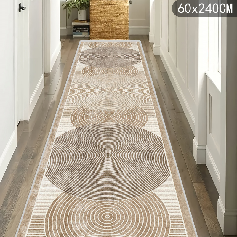 Home Bathroom Carpet - VIKAMA ミニマリストラインカーペット、耐久性と滑り止め性に優れた廊下とキッチンマット、家の装飾用の寝室のベッドサイドラグ