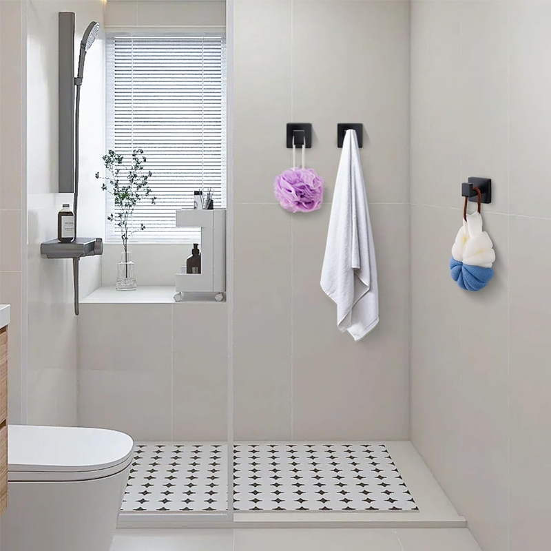 マットブラックタオルフックステンレス鋼ヘビーデューティ壁掛け - Home Bathroom Towels のレビューと価格