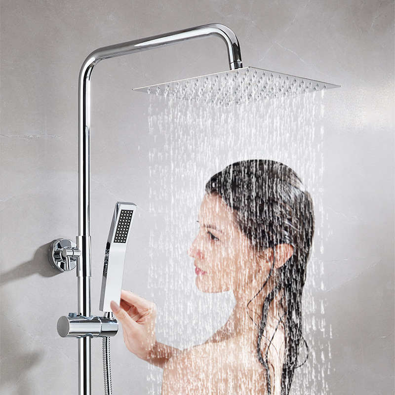 電気メッキステンレス製サーモスタットシャワーセット ワンボタ - Home One Bathroom のレビューと価格