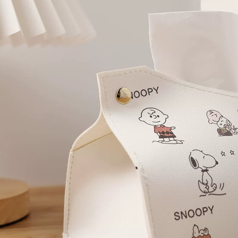 スヌーピーのティッシュボックス。防水仕様で、持ち運びにも便利 - Home Bathroom Supplies のレビューと価格