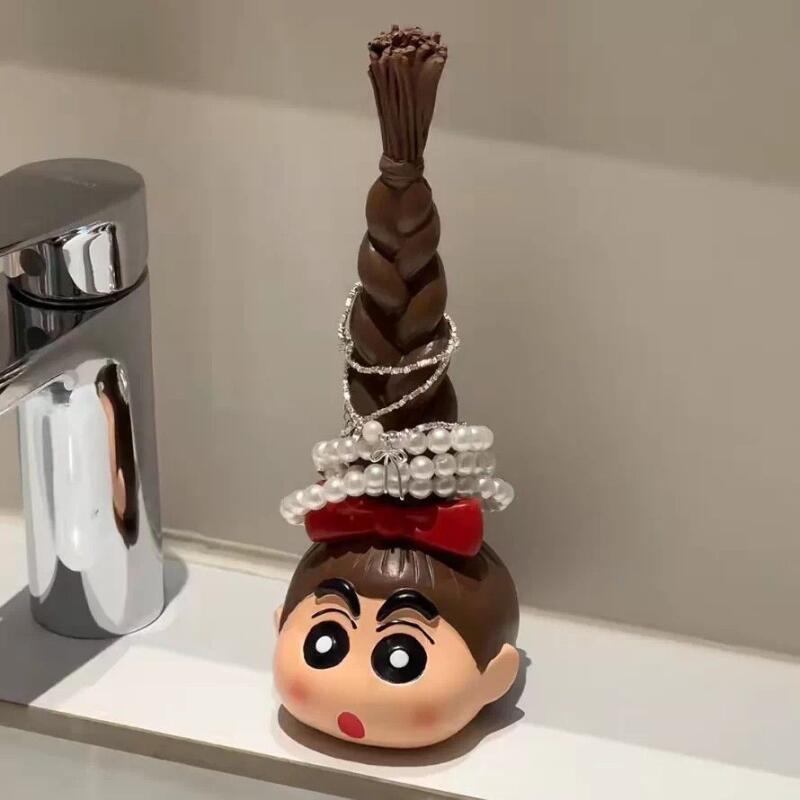 かわいいクレヨンしんちゃんの長い三つ編みヘアタイ収納ラック、 - Home Bathroom Gadgets のレビューと価格