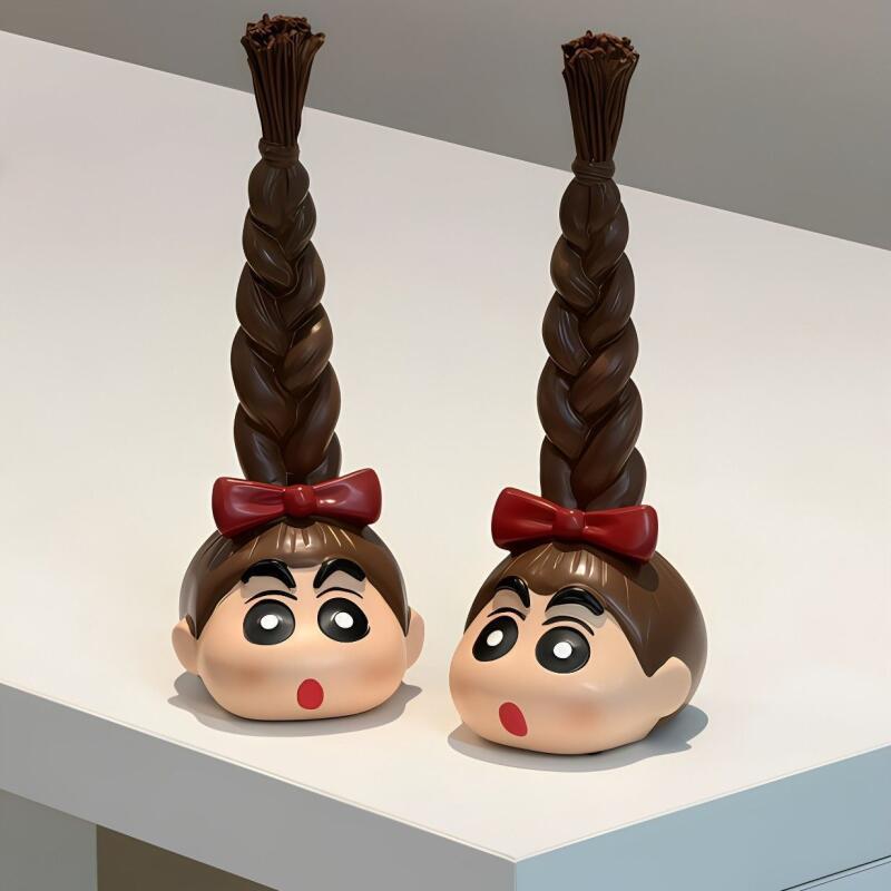 かわいいクレヨンしんちゃんの長い三つ編みヘアタイ収納ラック、 - Home Bathroom Gadgets のレビューと価格