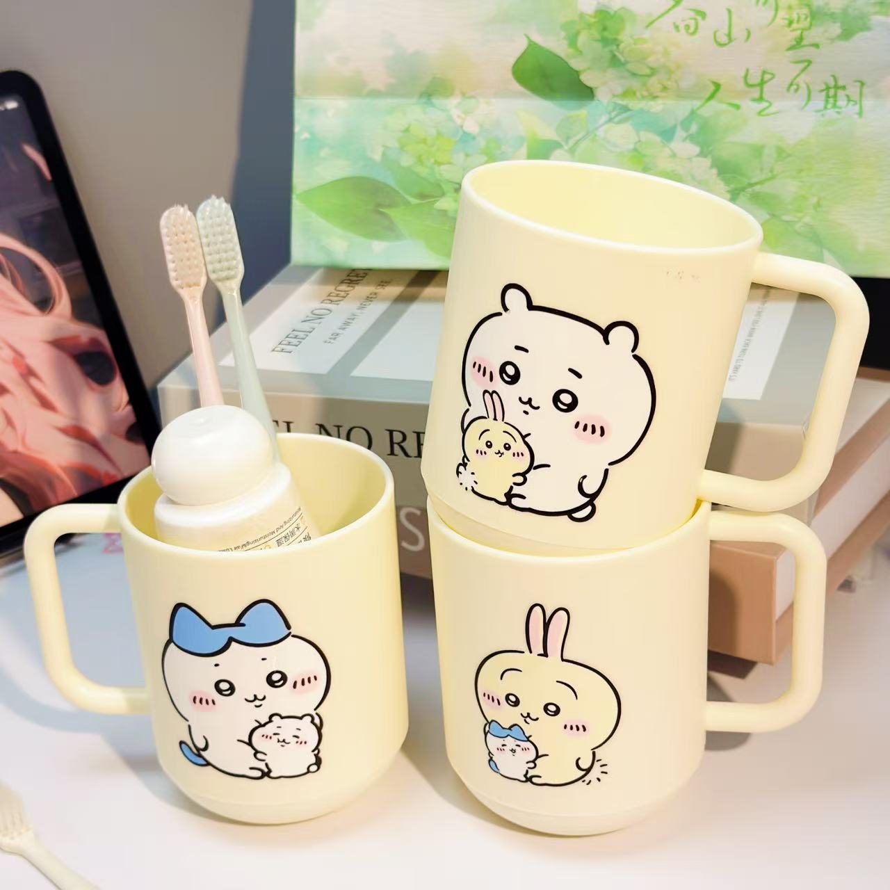 ちいかわうさぎハチワレ プラスチック製うがいカップ かわいい - Home Bathroom Gadgets のレビューと価格