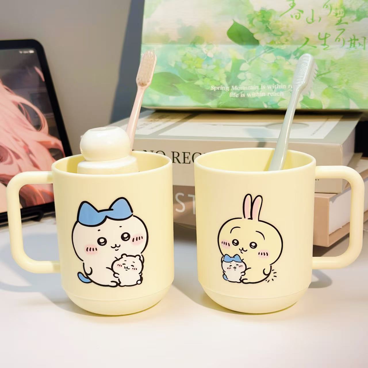 ちいかわうさぎハチワレ プラスチック製うがいカップ かわいい - Home Bathroom Gadgets のレビューと価格