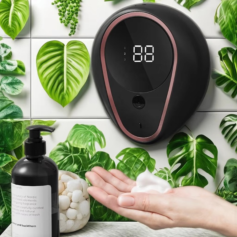 300ml インテリジェントソープディスペンサー バブルと手 - Home Bathroom Soap Dispenser のレビューと価格