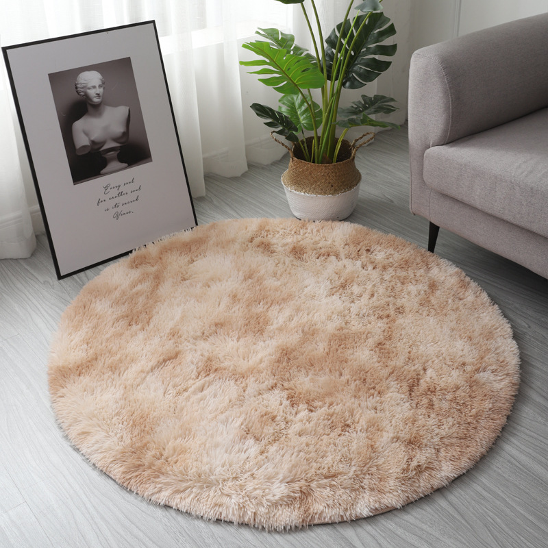 ラウンドぬいぐるみカーペットリビングルーム用ふわふわ滑り止め - Home Bathroom Carpet のレビューと価格