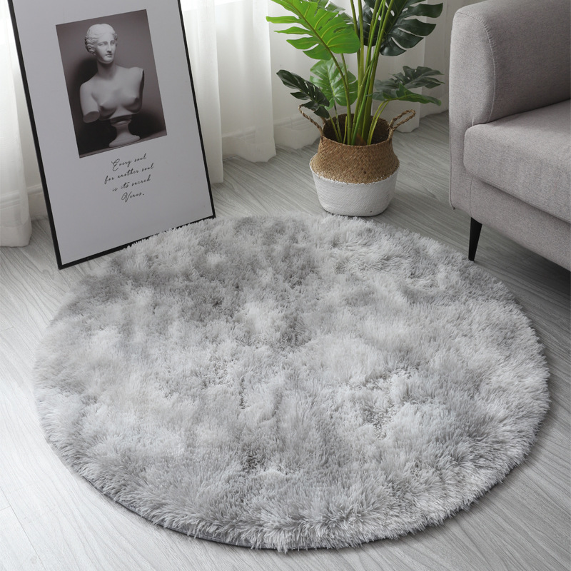 ラウンドぬいぐるみカーペットリビングルーム用ふわふわ滑り止め - Home Bathroom Carpet のレビューと価格