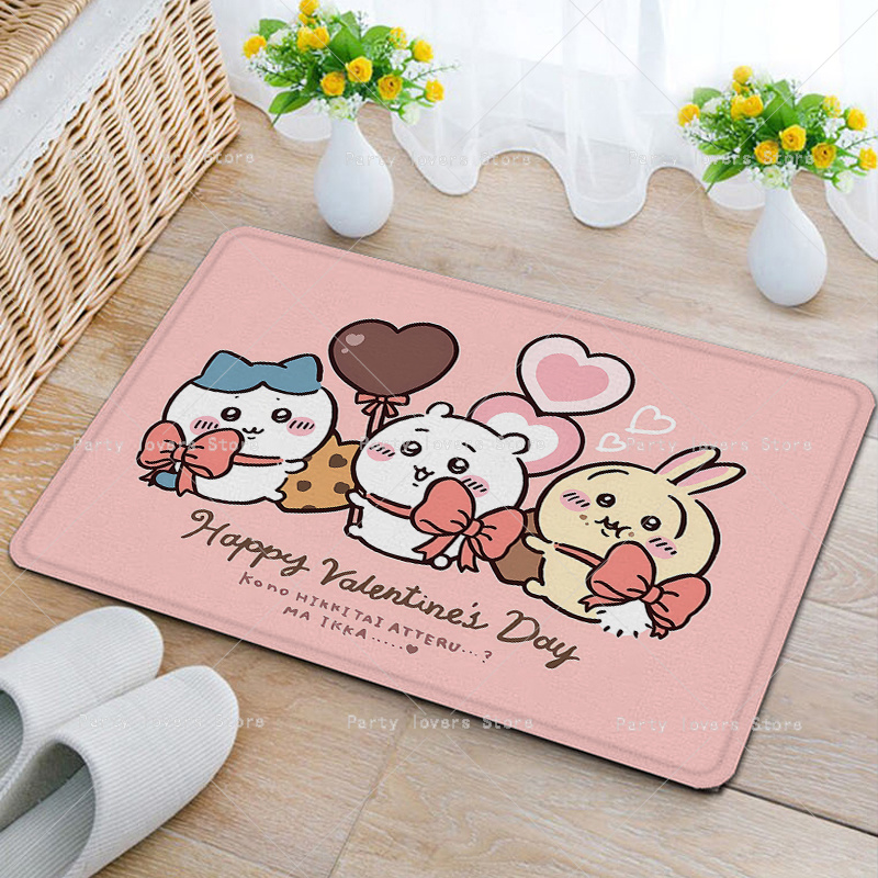 アニメ Chiikawas フランネルカーペットアニメ滑り止 - Home Bathroom Carpet のレビューと価格