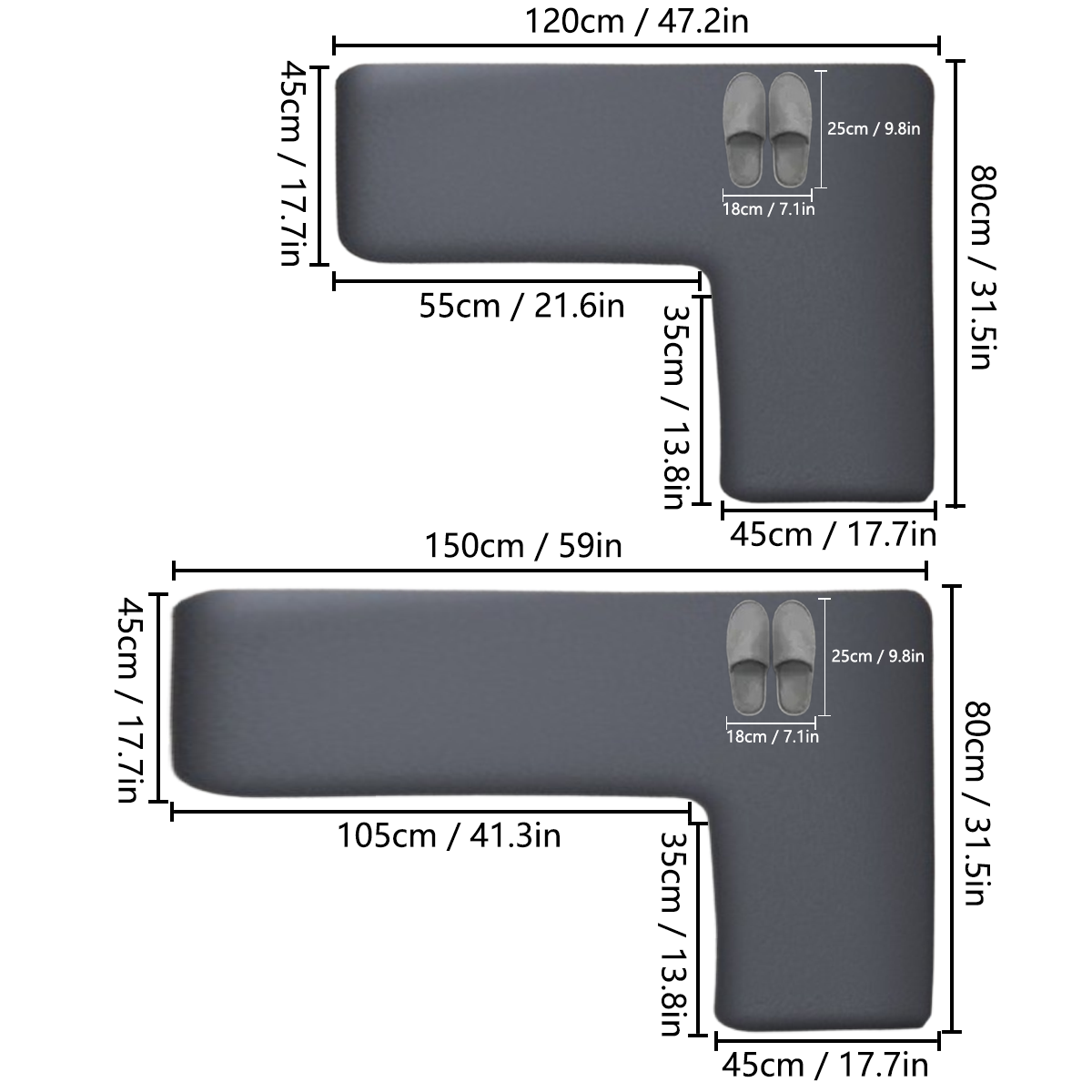 シンプルな厚みのあるコーナーフロアマットホームキッチンL字型 - Home Bathroom Carpet のレビューと価格