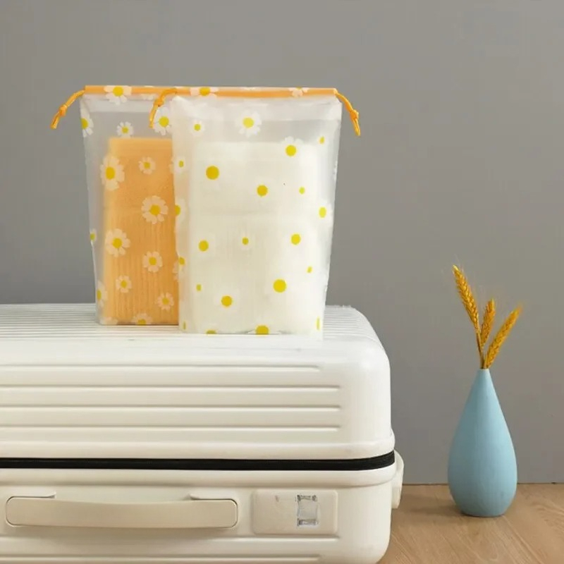 10 個透明防水旅行化粧品バッグタオル靴下プラスチック巾着収 - Home Bathroom Gadgets のレビューと価格