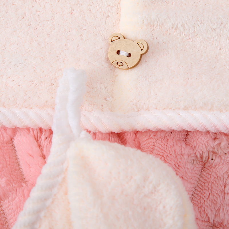 ホームバスルーム用コーラルフリースドライヘアキャップ 超吸水 - Home Bathroom Towels のレビューと価格