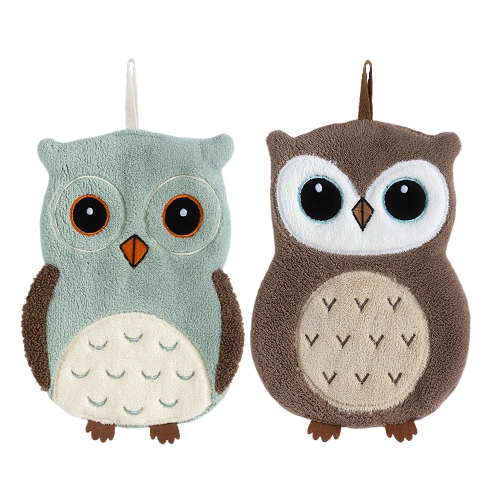 ハンドタオル フクロウの形 吊り下げ可能な生地製キッチンハン - Home Bathroom Towels のレビューと価格