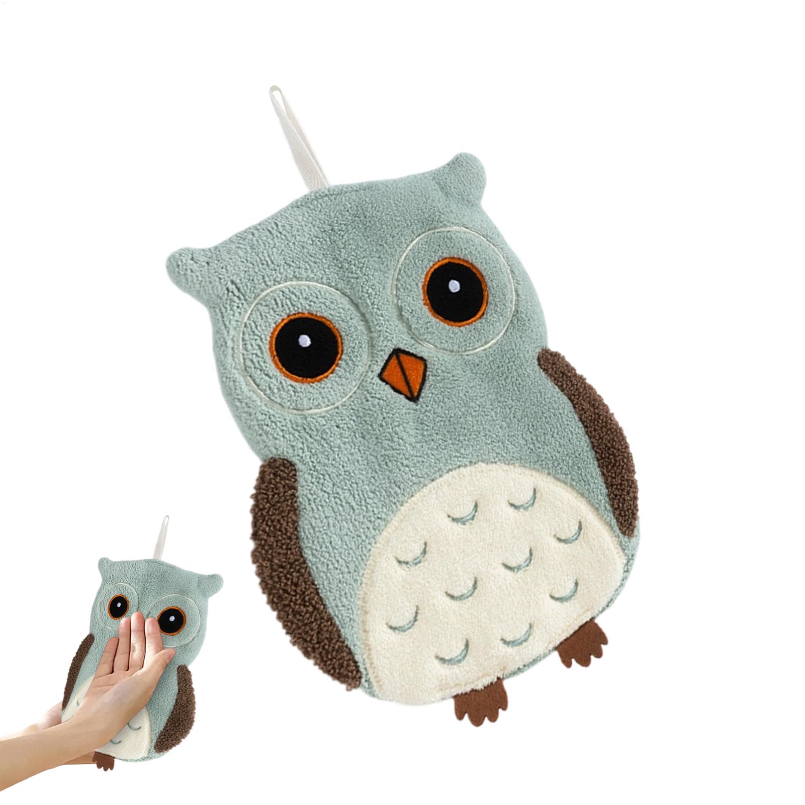 ハンドタオル フクロウの形 吊り下げ可能な生地製キッチンハン - Home Bathroom Towels のレビューと価格
