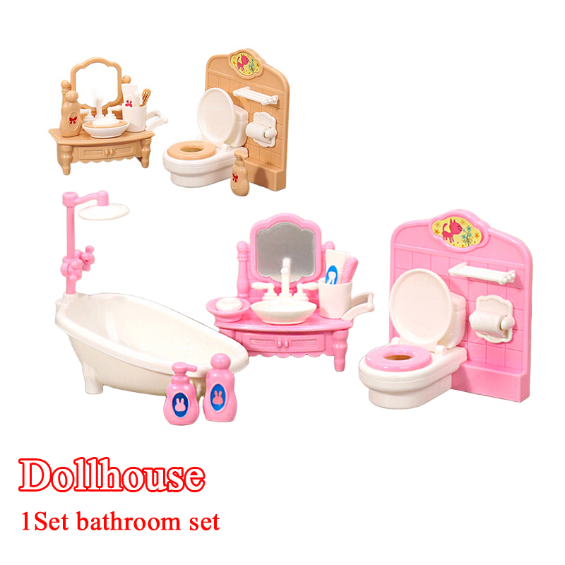 1 セット 1:12 ドールハウスミニチュア浴槽トイレシンク - Home Bathroom Toilet のレビューと価格