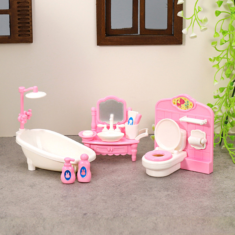 1 セット 1:12 ドールハウスミニチュア浴槽トイレシンク - Home Bathroom Toilet のレビューと価格