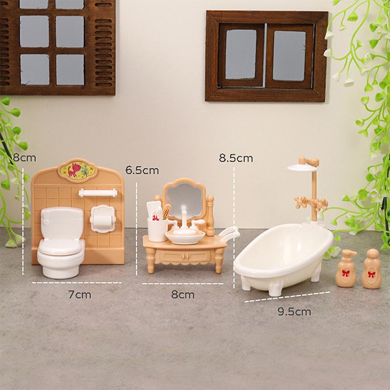 1 セット 1:12 ドールハウスミニチュア浴槽トイレシンク - Home Bathroom Toilet のレビューと価格