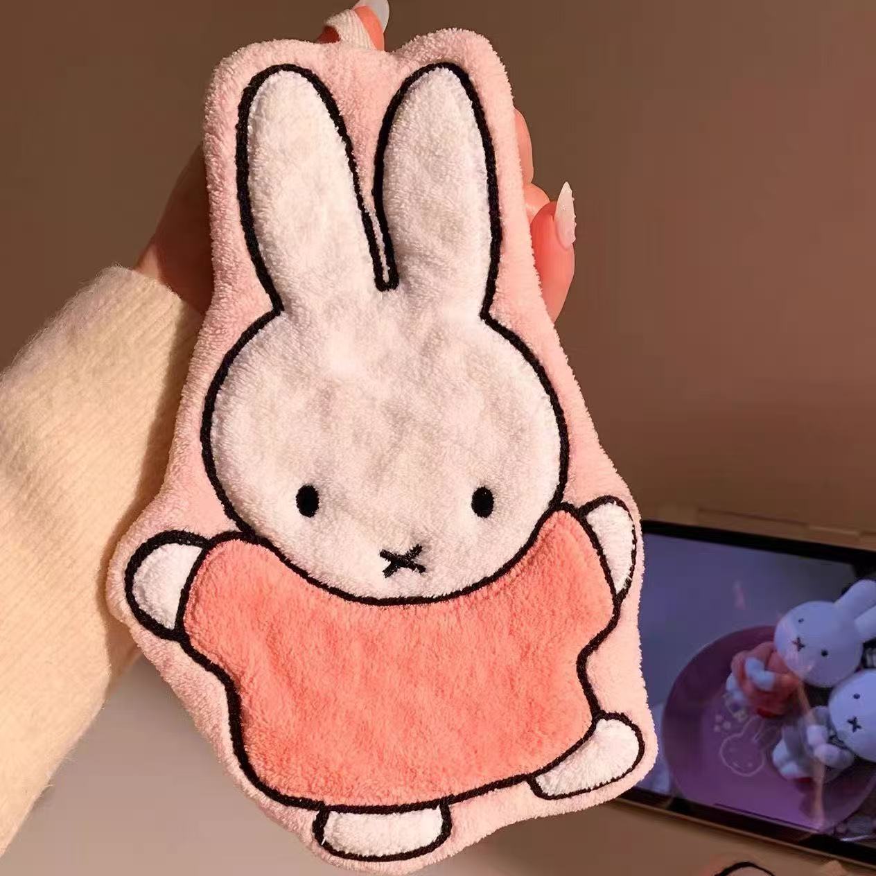 プレミアムスーパーソフトミッフィーウサギ漫画タオル厚みのある - Home Bathroom Towels のレビューと価格