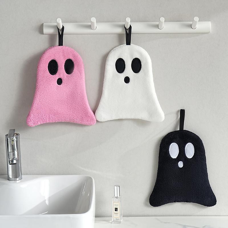 かわいいハロウィン柄の吊り下げ式ハンドタオル 1枚入り 柔ら - Home Bathroom Towels のレビューと価格