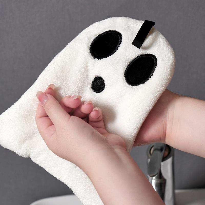 かわいいハロウィン柄の吊り下げ式ハンドタオル 1枚入り 柔ら - Home Bathroom Towels のレビューと価格