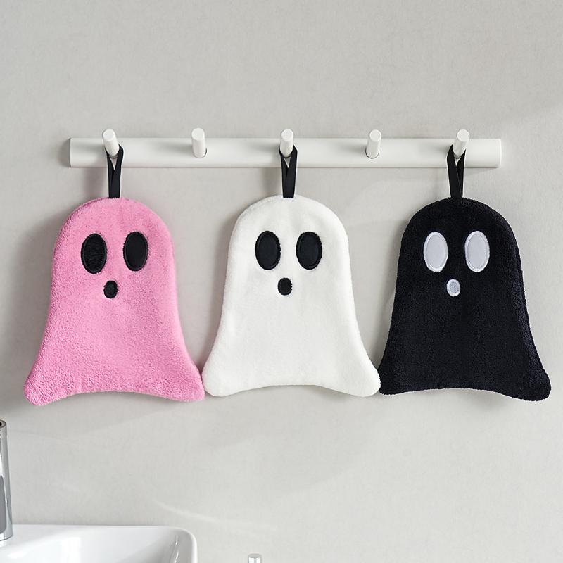 かわいいハロウィン柄の吊り下げ式ハンドタオル 1枚入り 柔ら - Home Bathroom Towels のレビューと価格