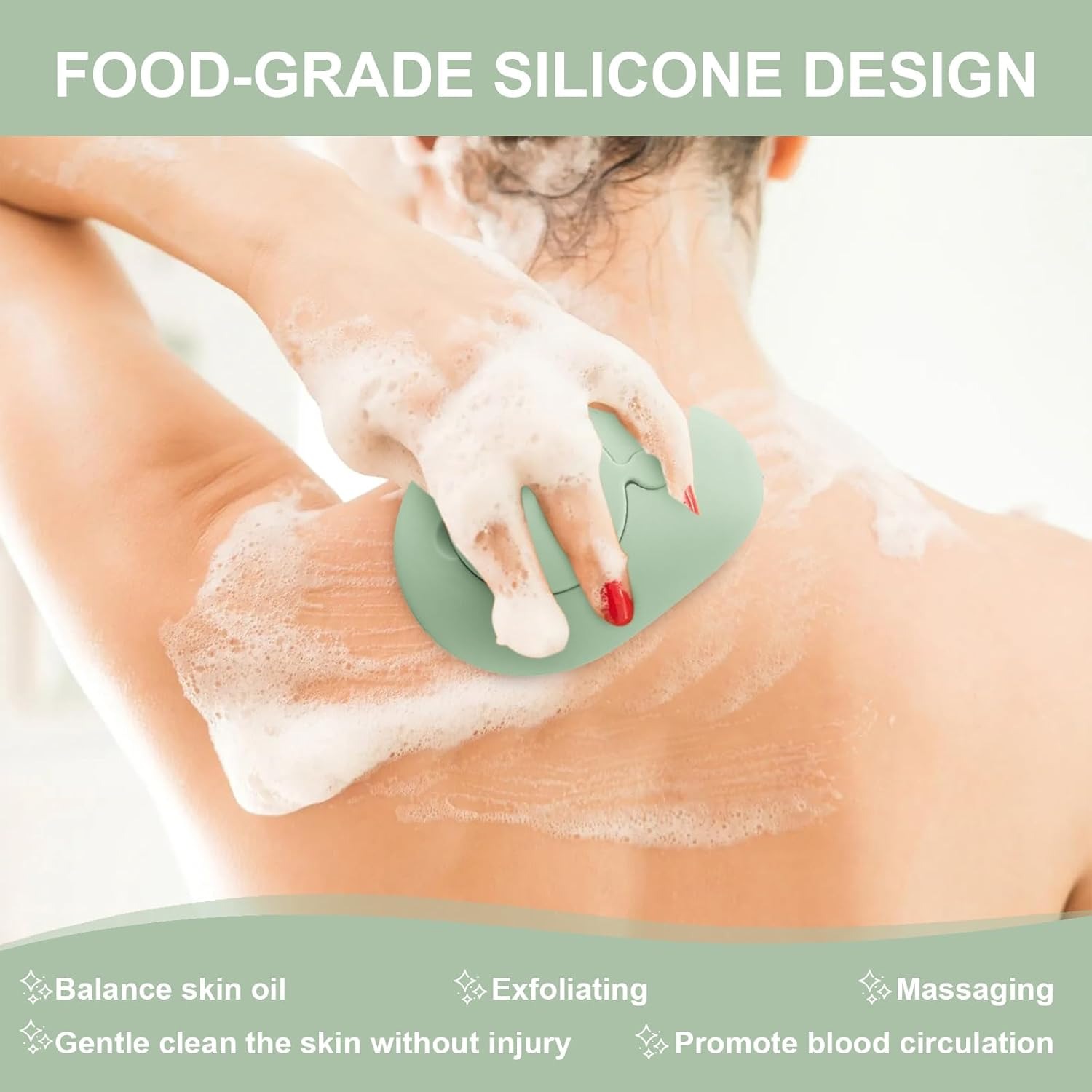 シリコーンソフト角質除去ボディバスシャワースクラバーヘチマブ - Home Bathroom Cleaning Machine のレビューと価格