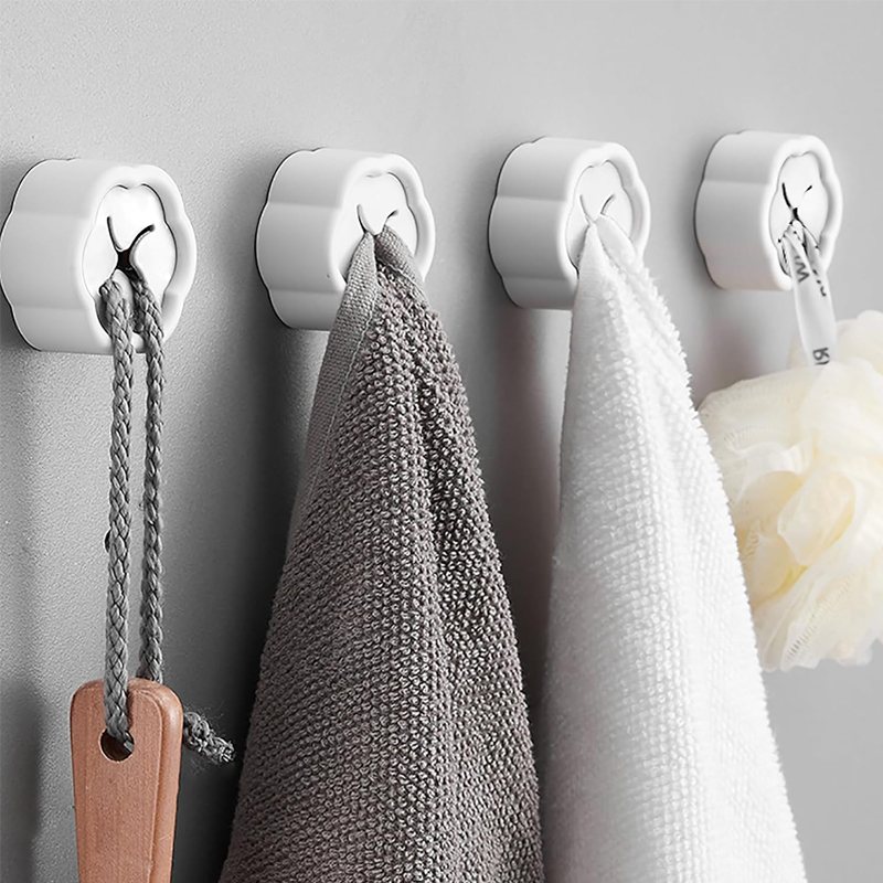 6個入り 粘着式タオルホルダー ノードリル壁掛けフック キッ - Home Bathroom Towels のレビューと価格