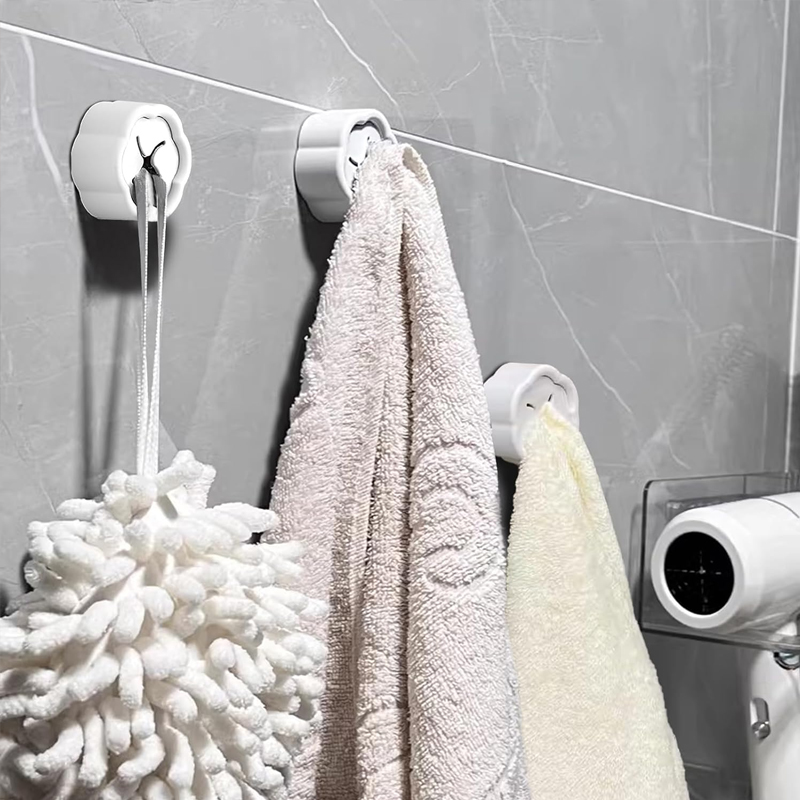 6個入り 粘着式タオルホルダー ノードリル壁掛けフック キッ - Home Bathroom Towels のレビューと価格