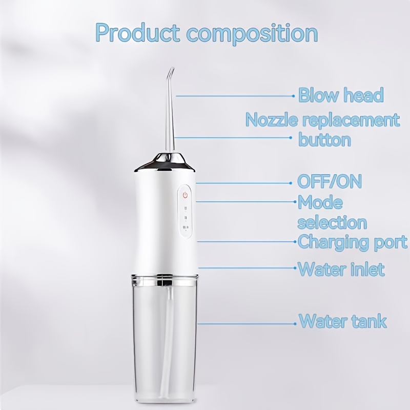 電動口腔洗浄器 ポータブルウォーターフロッサー 220ML  - Home Bathroom Cleaning Machine のレビューと価格
