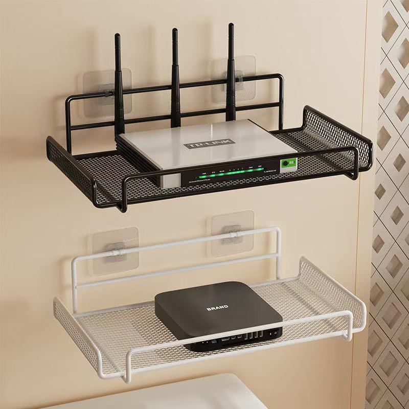 ステンレス製ルーターシェルフ 穴あけ不要 WiFi 壁掛けル - Home Bathroom Supplies のレビューと価格